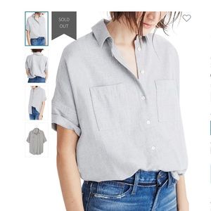 Madewell grey Flannel Courier Shirt H3252